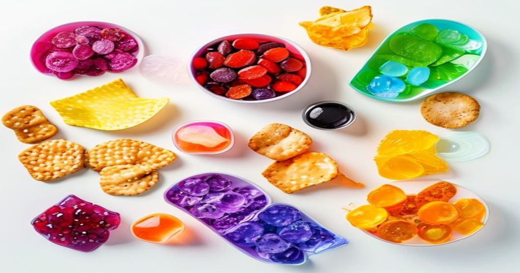Korean snack expiration dates and shelf life guide — colorful flat-lay of packaged K-snacks