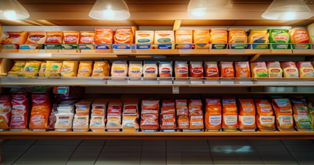 Korean convenience store shelf display of instant coffee and snack options for late night studying