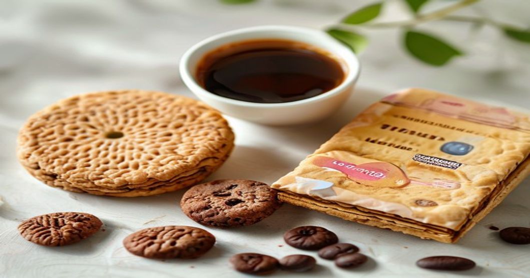 Detailed view of Korean snack and instant coffee pairing combinations for study sessions