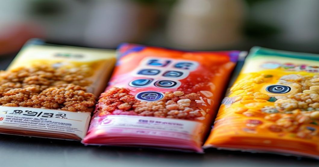 Detailed comparison of Korean snack packaging and labels for quality assessment