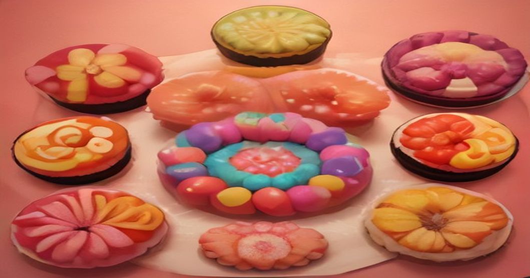 Assortment of Korean candy